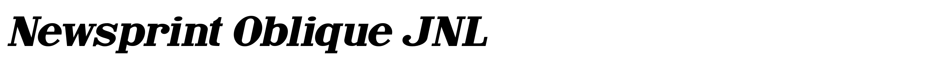 Newsprint Oblique JNL